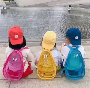 Корейски Стил, прозрачен Детска Раница, в чантата, Чанти за училищни книги от PVC, прозрачно Училище раница, детски плажни пясъчни Играчки за деца 2023