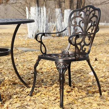 лот от 2 бр. трапезни столове добро качество от алуминий, градина, мебели за двор, веранда, балкон, тревата, използвани в 3 цвята