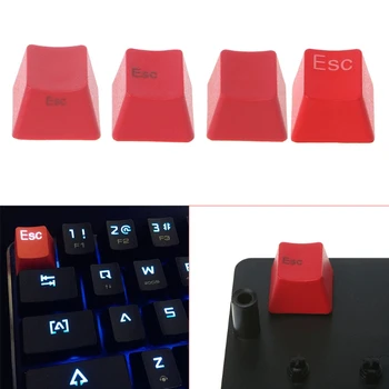Механична клавиатура Дебела PBT Червена ESC Keycap R4 Cherry MX Преминете OEM Височина