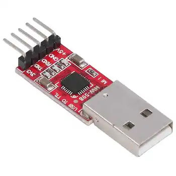 Модул USB to TTL сериен конвертор адаптер STC Downloader CP2102 Штекерная корона с кабелен брояч на електроенергията