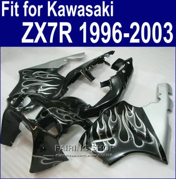 Мотоциклетни обтекатели за ZX7R 1996 1997 1998 1999 2000 2001 2002 2003 Ems безплатен комплект обтекателей за Kawasaki ninja 96 - 03 а02