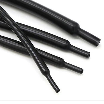 На 10 Метра от черно и ярки свиване тръба с диаметър от 1 мм-20 мм, 2:1, без думи, Мека и еластична изолирани тръби