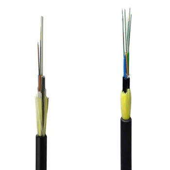 Оптичен кабел SM 6 12 24 48 96 144 Основната Outdoor Fibra Optica ADSS 1 км Цена