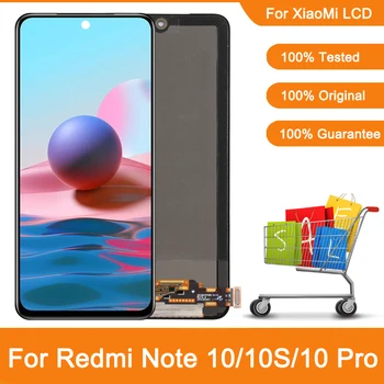 Оригинален За Xiaomi Redmi Note 10 Pro LCD дисплей С Сензорен Екран и Цифров Преобразувател В Събирането За Redmi Note10 Note 10s M2101K7AI M2101K7AG