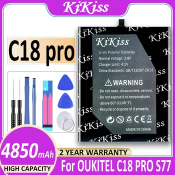 Оригинална батерия KiKiss капацитет 4850 mah за OUKITEL C18 pro C18pro S77 Bateria