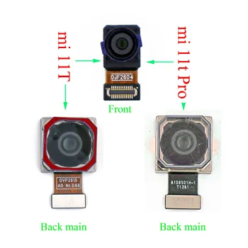 Оригиналната нова предна камера за обратно виждане за Xiaomi 11t/mi 11t Pro за селфи предния край или голям основния модул камера за задно виждане