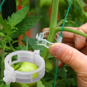 Пластмасови Скоби за растенията Поддържат и се Свързват, за многократна употреба защитен Инструмент за имунизации и за определяне на Градински принадлежности за зеленчуци Домати