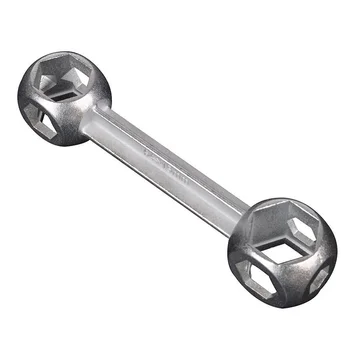 Практичен шестостенния ключ за велосипеди във формата на кучешки кости от сплав 10 в 1, здрав преносим инструмент за ремонт
