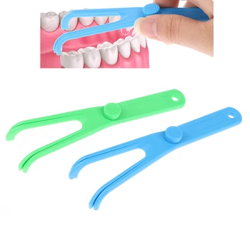 Притежателят на зъбни конци 1БР, средство за хигиена на устната кухина, на притежателя на клечки за зъби за грижи за зъбите, инструменти за почистване на межзубных периоди, почистване на устната кухина