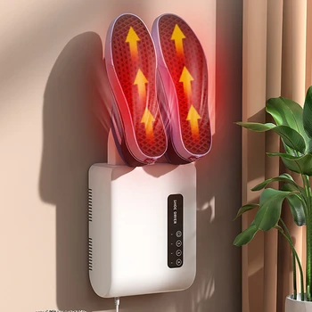 Стенни електрическа сушилня за обувки, Нагревател на обувки, Дезодорант, с Устройство за изсушаване на въздуха 104-122℉ Постоянно загряване време