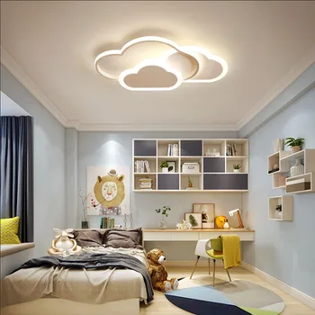 Съвременната скандинавска детска стая, ресторант, led тавана лампа във формата на облак, хотелска апартамент, вила, осветление за спалня на едро