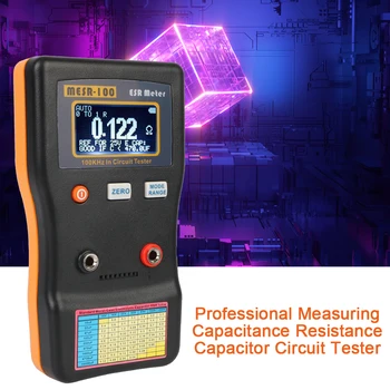 Тестер на кондензатора инструмент за Диагностика, измерител на капацитет, ohmmeter, професионален измерване на съпротивлението на веригата MESR-100