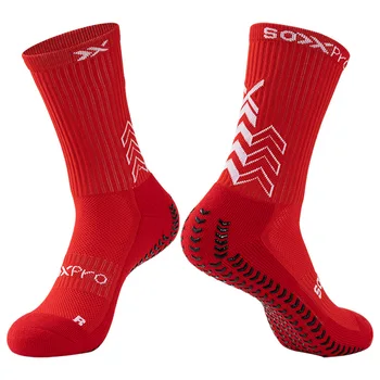 Футболни нескользящие чорапи Arrow Head с къса тръба за състезания, износоустойчиви чорапи за глезените, утолщенное дъното, абсорбиращи потта спортни чорапи със средна тръба