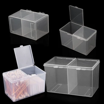 Хартия за отстраняване на грим, Памучен диск, кутия за съхранение, контейнер за инструменти за дизайн на ноктите, кристали, jan21