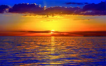 Хоризонт Залез Слънце, море, океан, облак фон за фото студио Висококачествена компютърна печат живописни декори