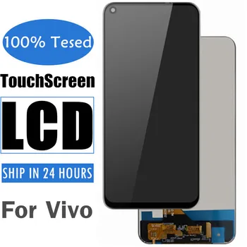 Черен мобилен телефон, в комплект с LCD екран за мобилен телефон VIVO Y52T, TFT дисплей, сензорен дисплей, дигитайзер, Ремонт Безплатна Доставка
