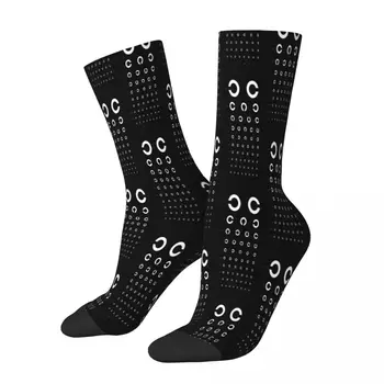 Чорапи за проверка точка на очен лекар Landolt C Мъжки и дамски летни чорапи в стил хип-хоп